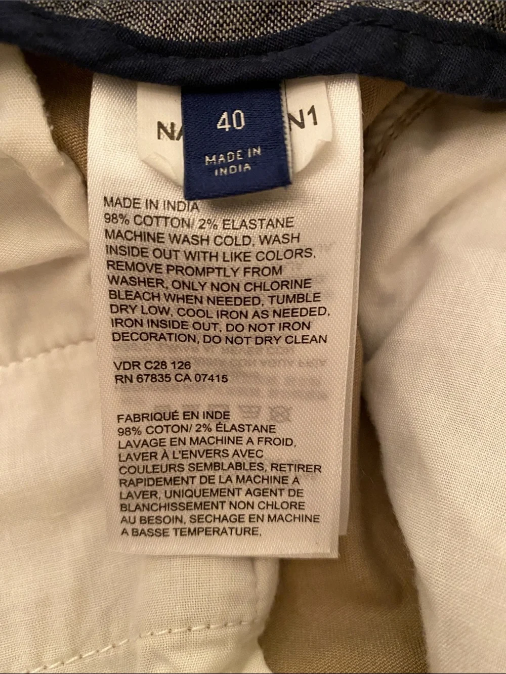 Nautica Classic Fit Deck Men’s Shorts • 40 Waist